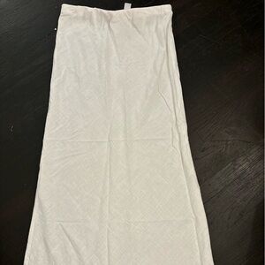 H&M Cream Maxi A-Line Skirt